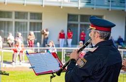 Polizeimusik Wien gibt 'Zaunkonzerte'